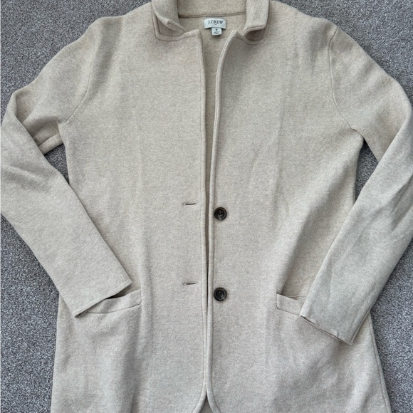 J. Crew Women's Tan sweater blazer - Picture 4 of 5
